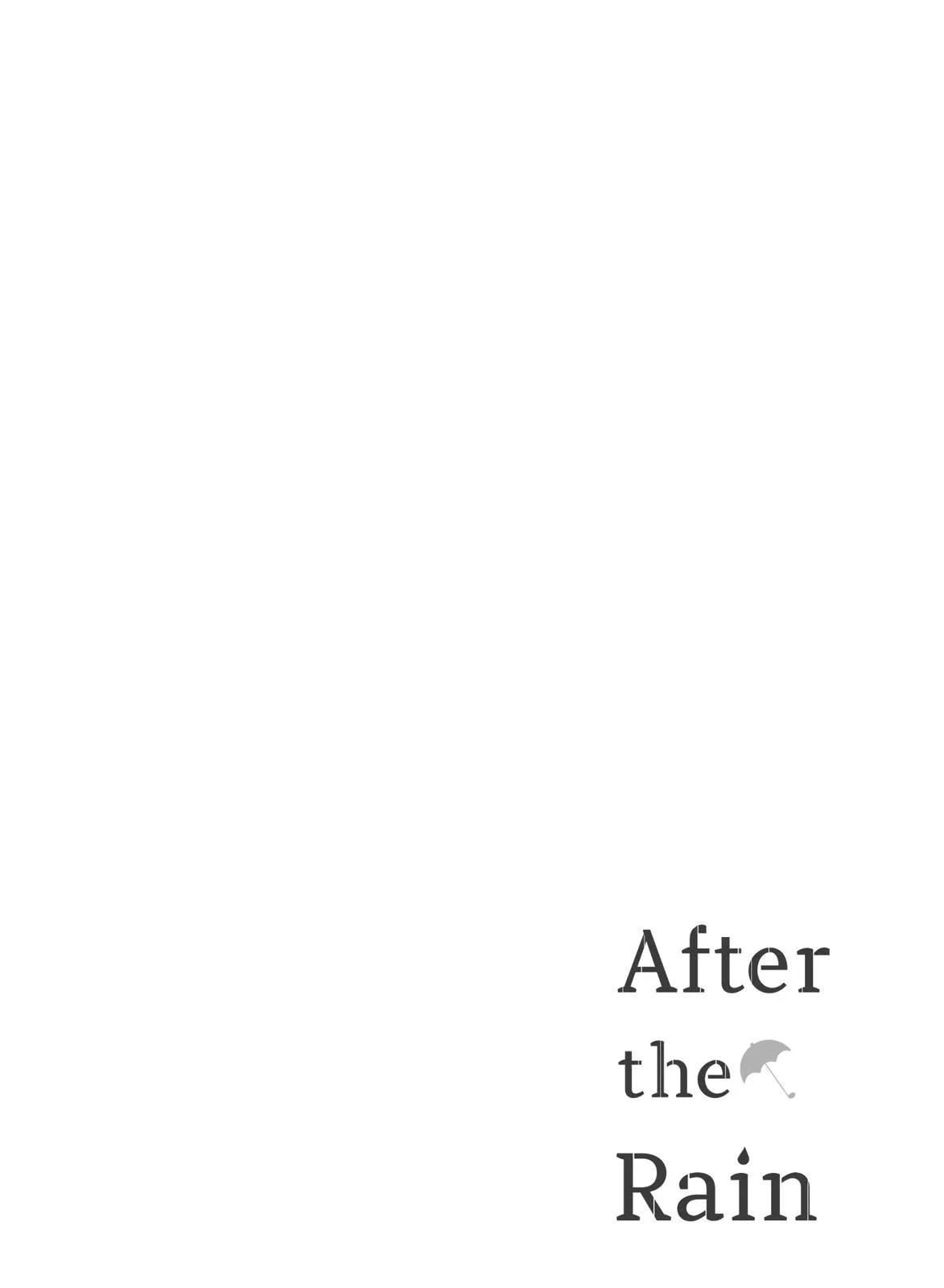 Read After the Rain en Manga Online