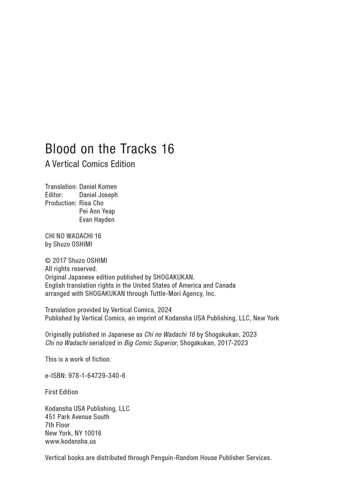 Read Blood on the Tracks en Manga Online