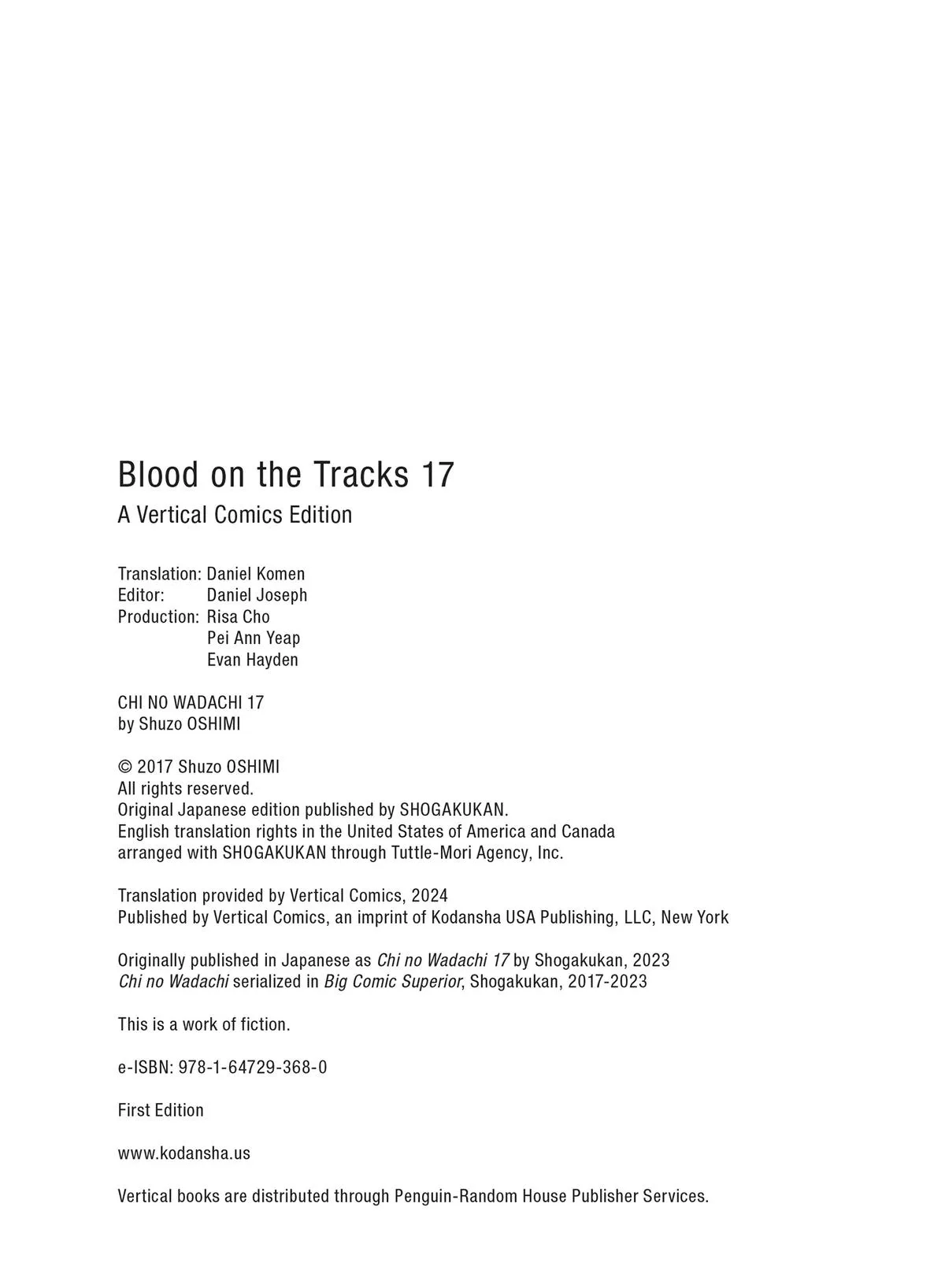 Read Blood on the Tracks en Manga Online