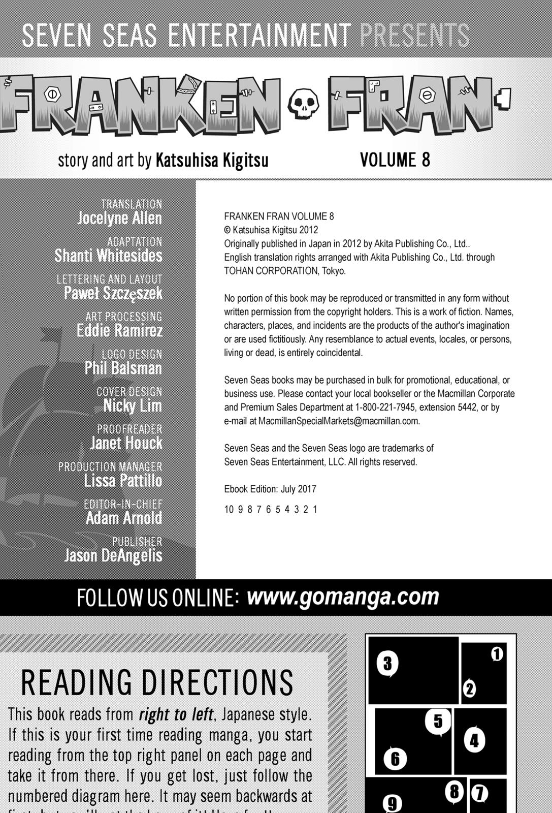 Read Franken Fran en Manga Online