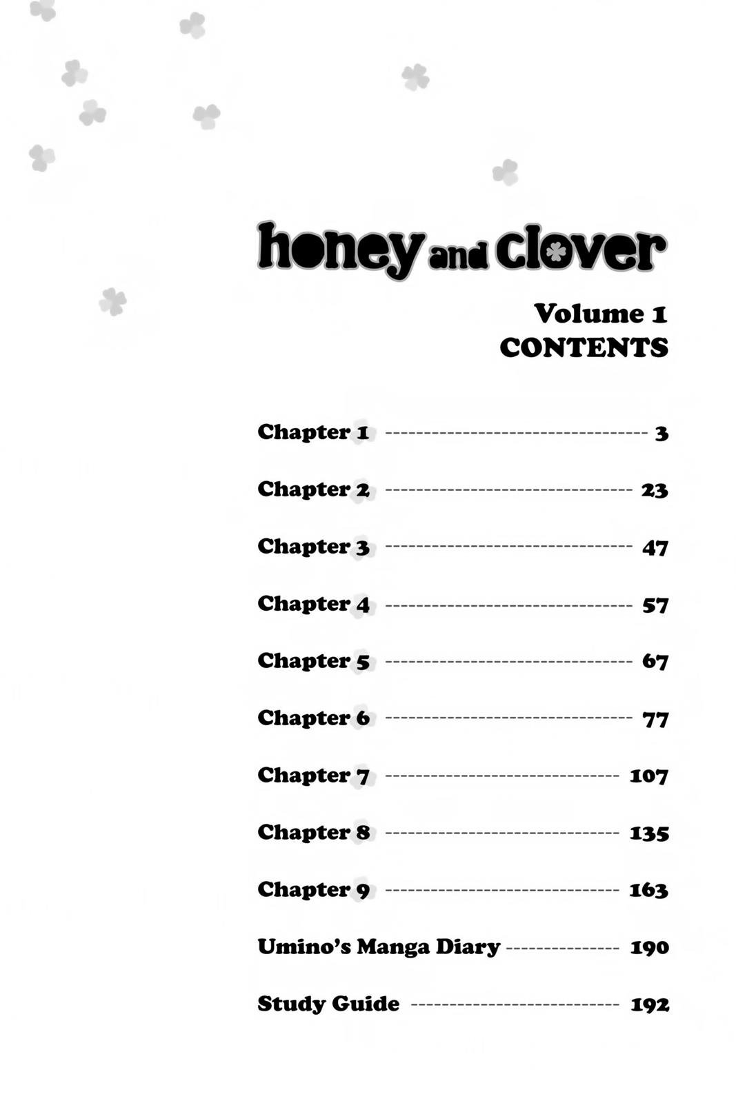 Read Honey and Clover en Manga Online
