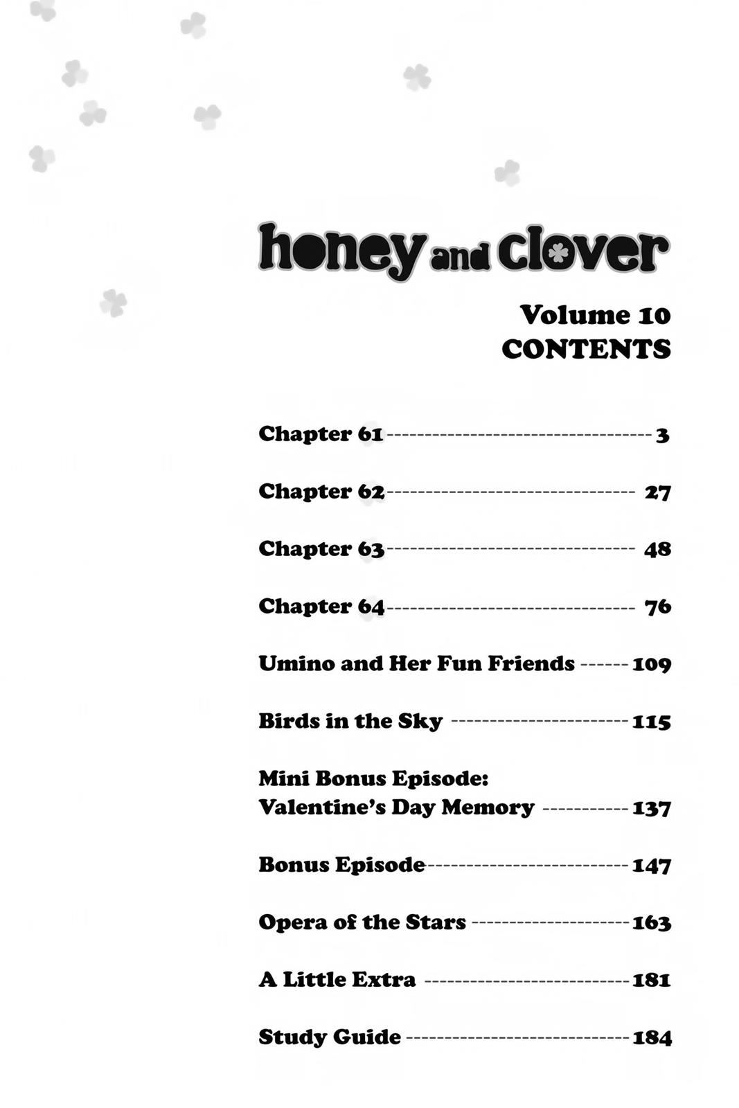 Read Honey and Clover en Manga Online