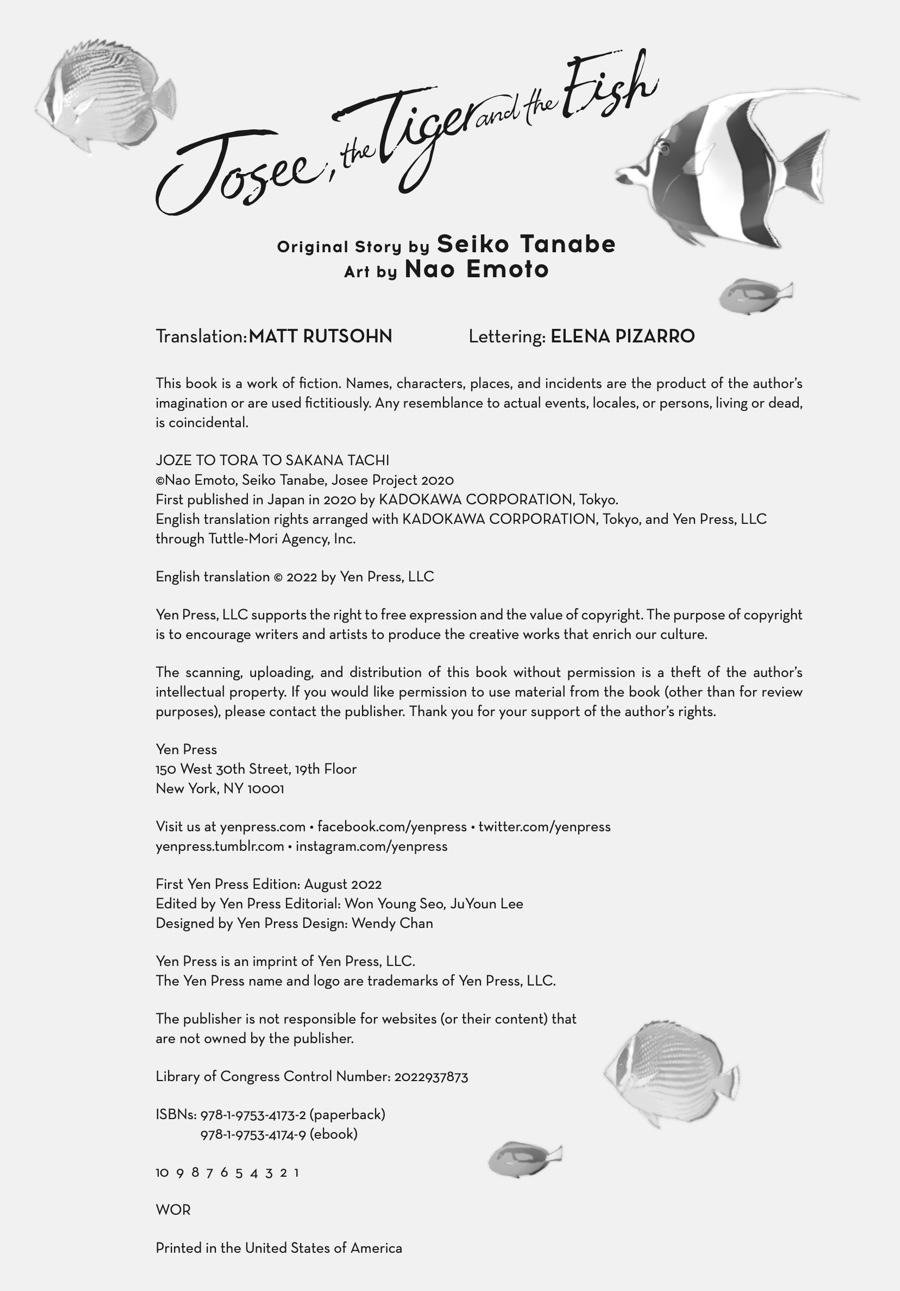 Read Josee the Tiger and the Fish en Manga Online
