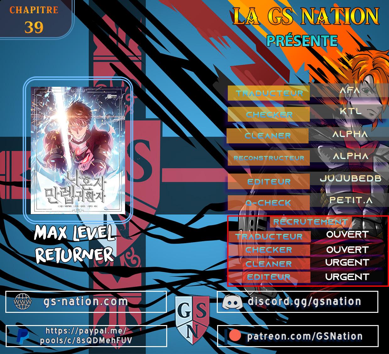 Read Max Level Returner fr Manga Online