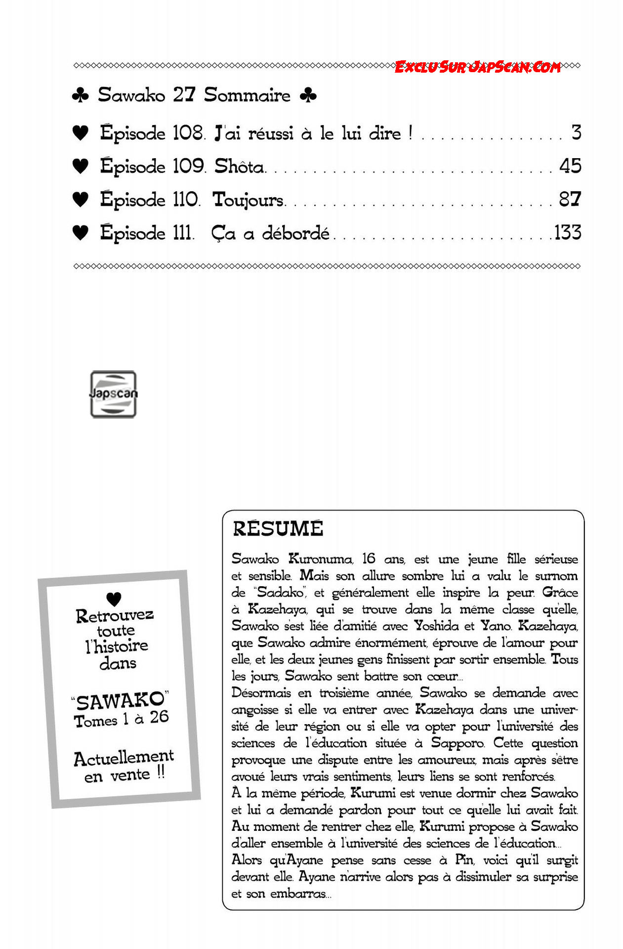Read Sawako fr Manga Online